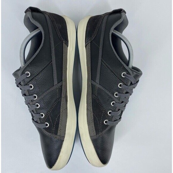 Skechers Planfix Romelo Leather Modern Relaxed Comfort Casual Black Shoe 10.5 - Picture 4 of 8